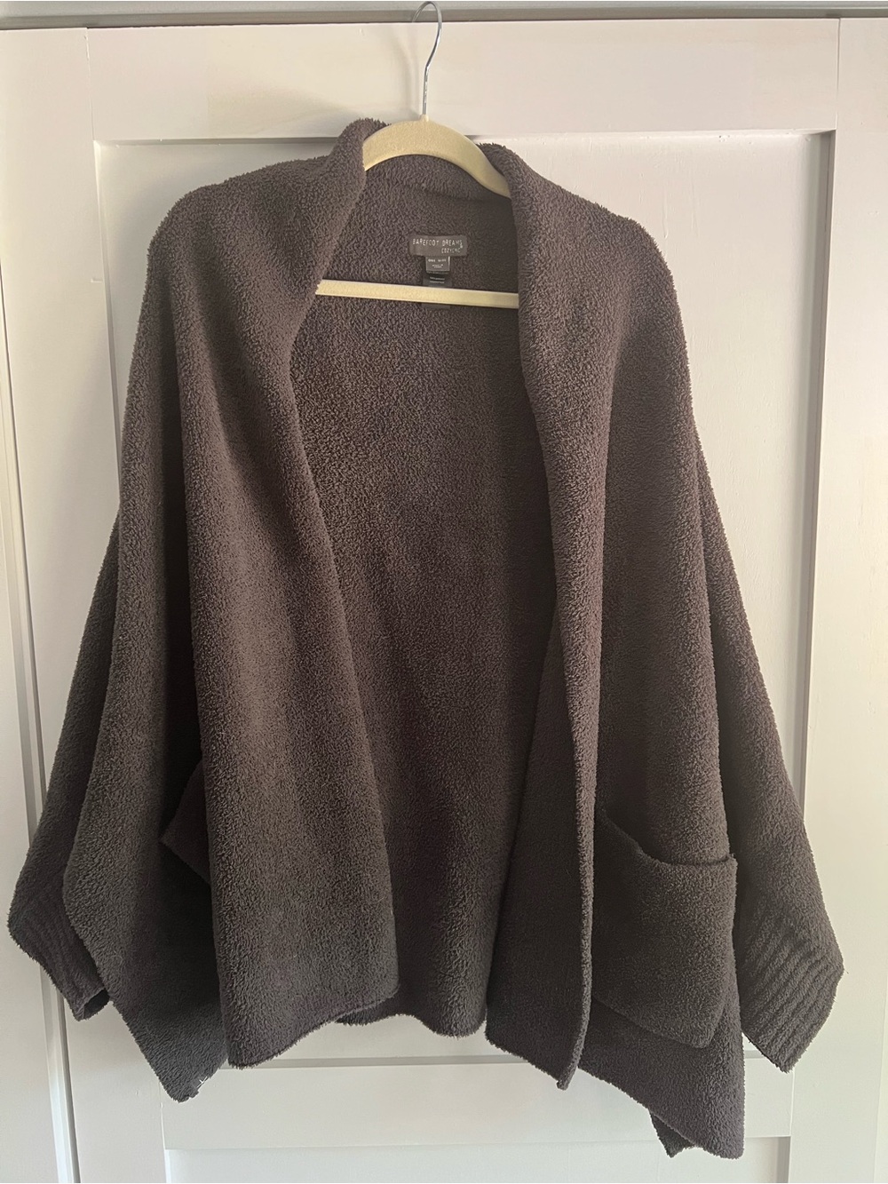 Barefoot Dreams CozyChic Plush Cardigan - carbon